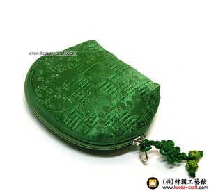 양단누비동전지갑(초록)